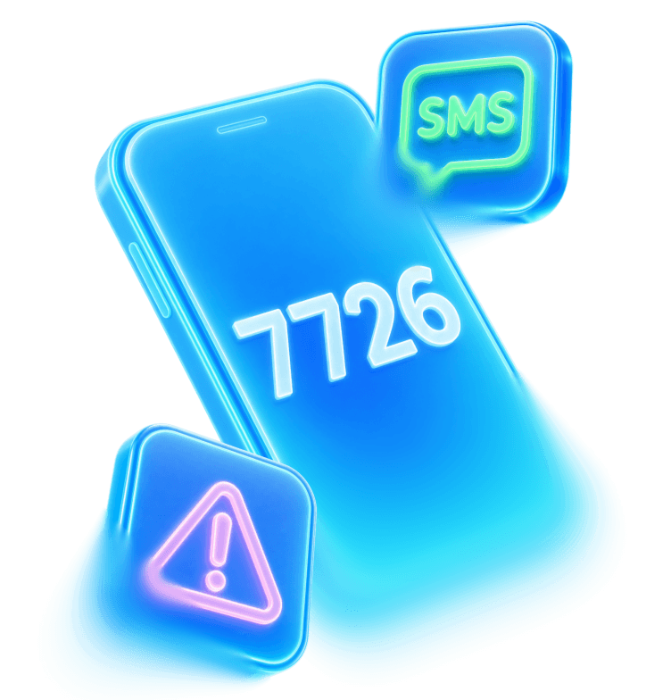 Ilustrácia mobilu s číslom 7726